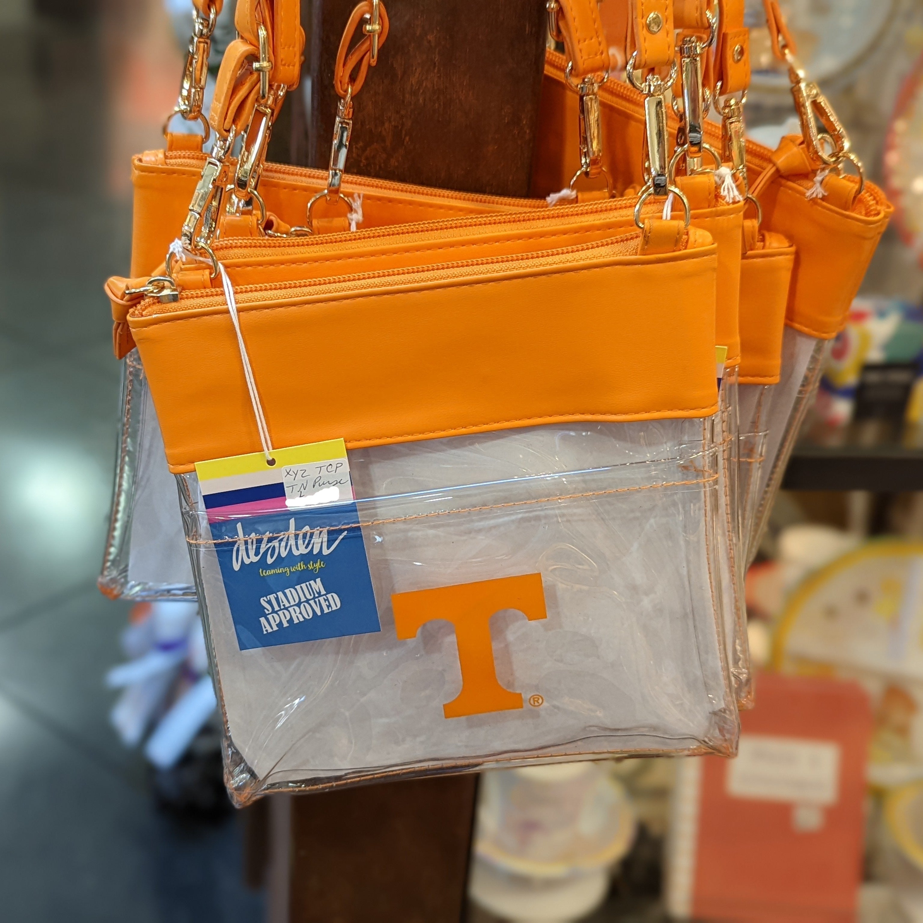 Clear T Crossbody Bag (orange)